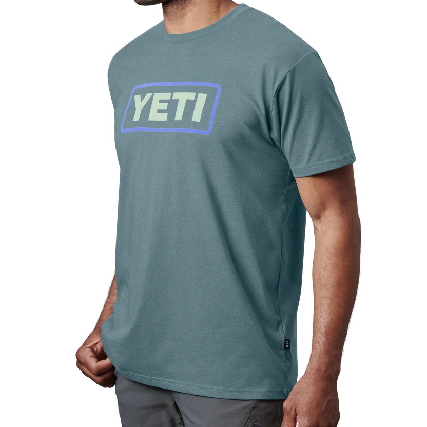 YETI Logo Badge Premium T-Shirt、mySite、noshort