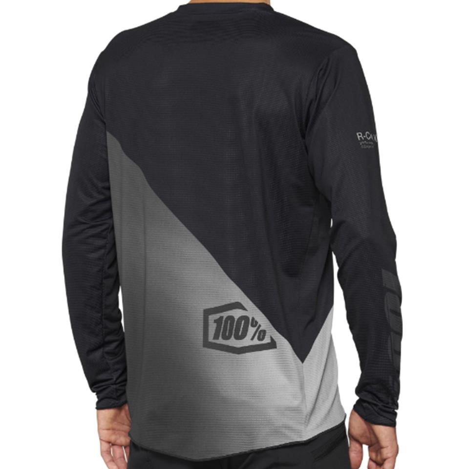  100% R-Core-X Long Sleeve 2022 Race Jersey - Black/Grey、mySite、merchandisen