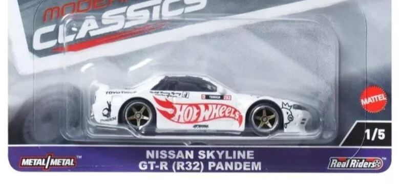 Nissan Skyline GT-R R32 Pandem 1/5 * 2024 Hot Wheels MODERN CLASSICS Car Culture Case E、mySite、hgirdovlk