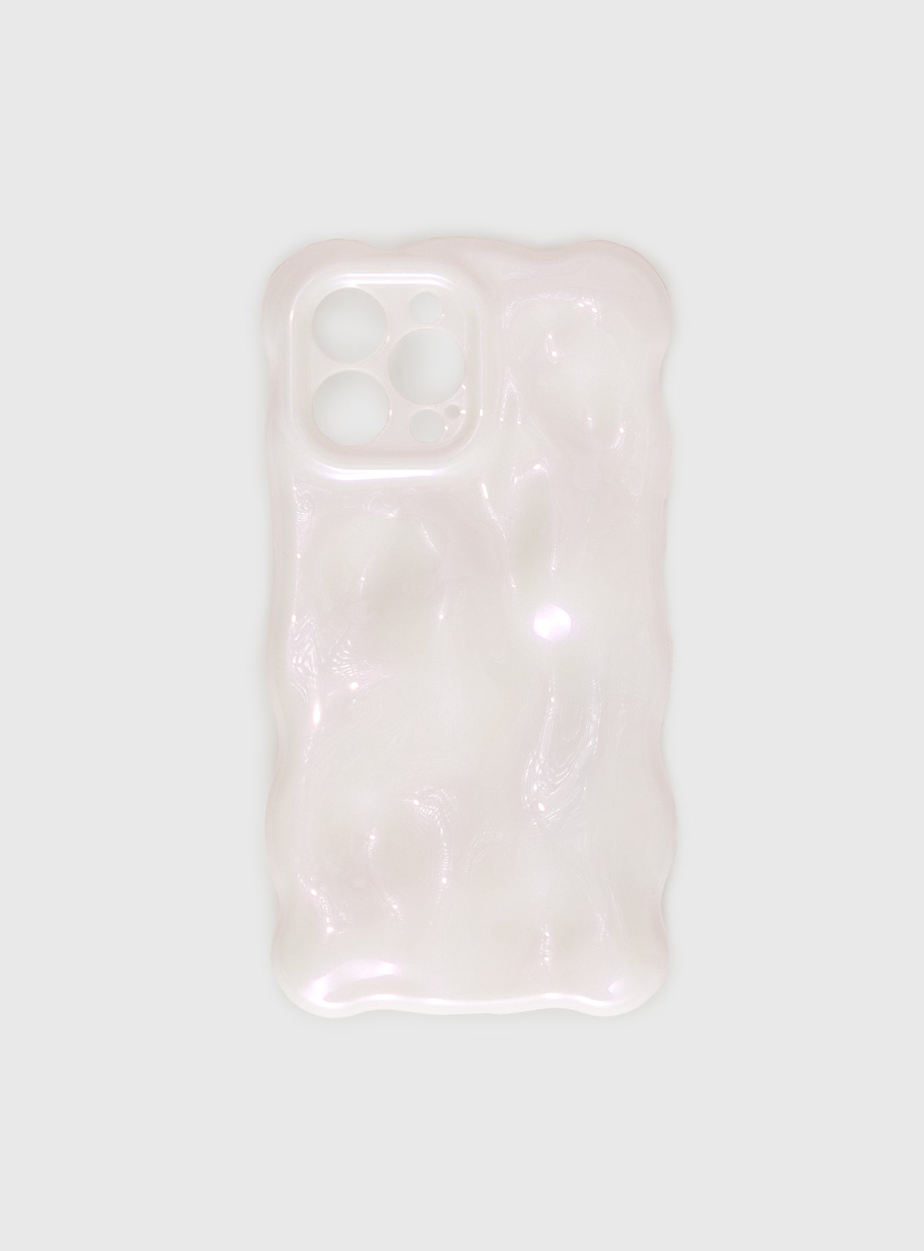 Maceline iPhone Case White / Pink、mySite、solidvoid