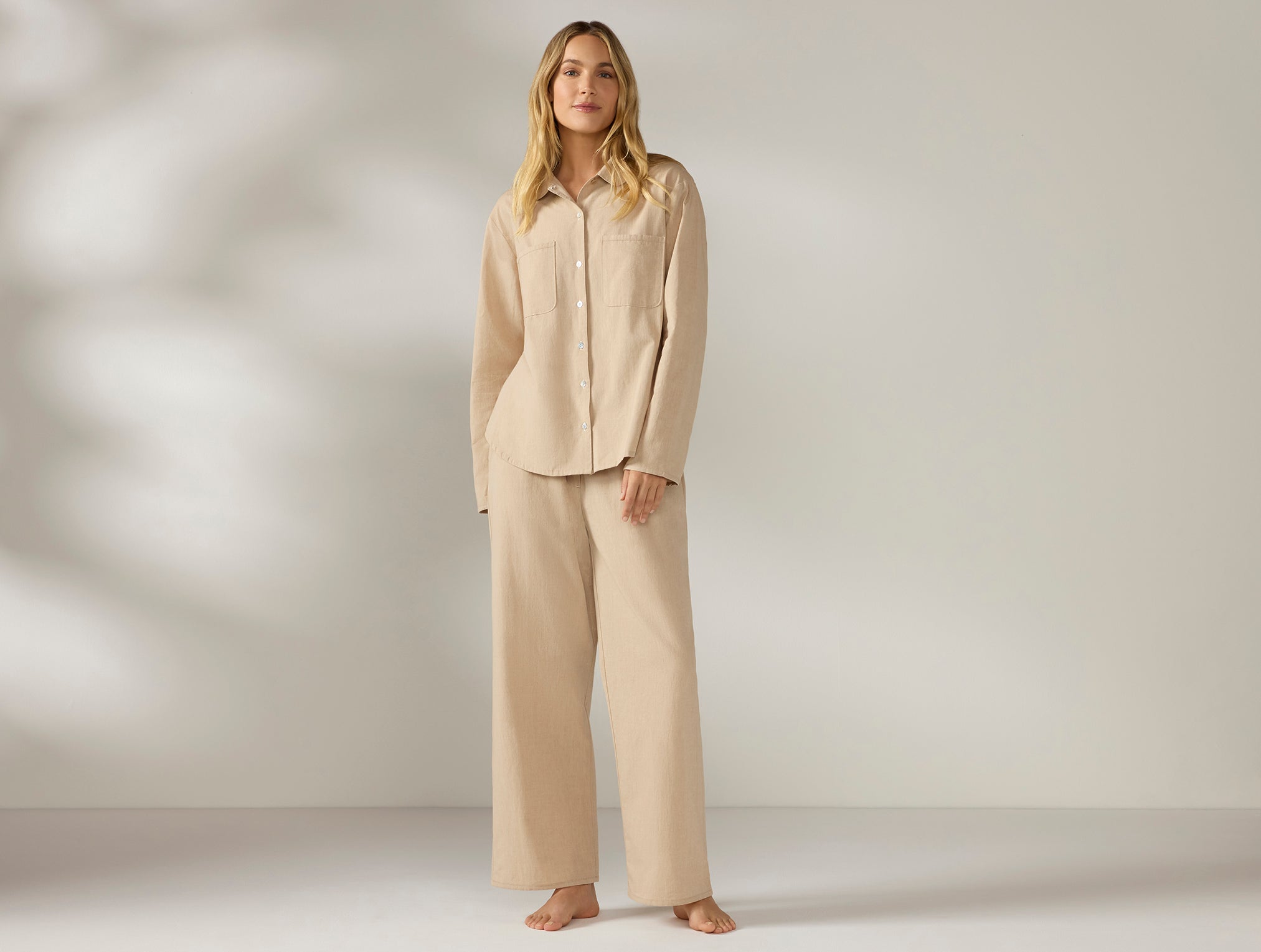  Women's Isla Organic Cotton Long Sleeve Pajama Set、mySite、sugarbowlscore