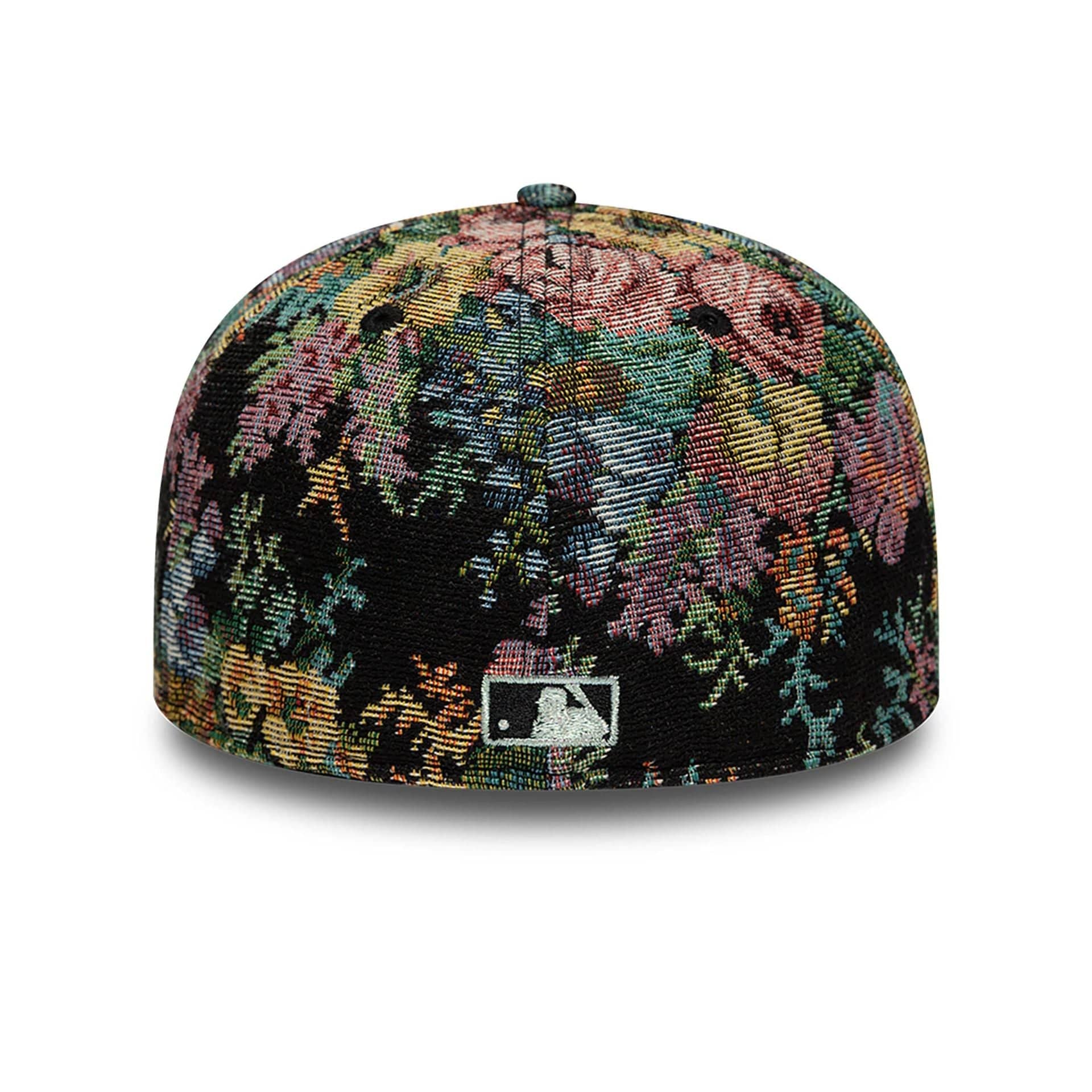 LA Angels Jacquard Patterns All Over Print Black 59FIFTY Fitted Cap、mySite、vikingsvslions