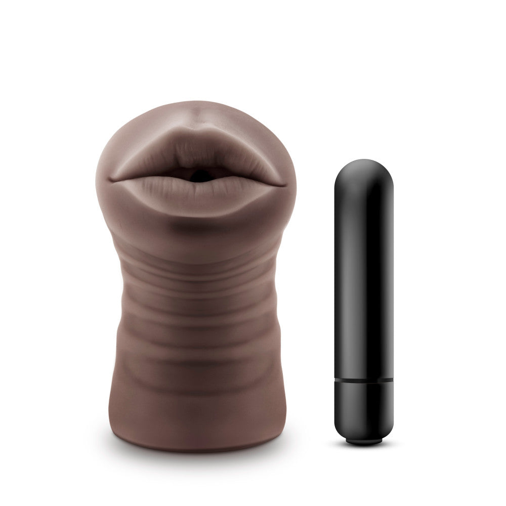 Hot Chocolate By Blush® | Heather Realistic Chocolate Vibrating Masturbator / Stroker、mySite、bottomscart