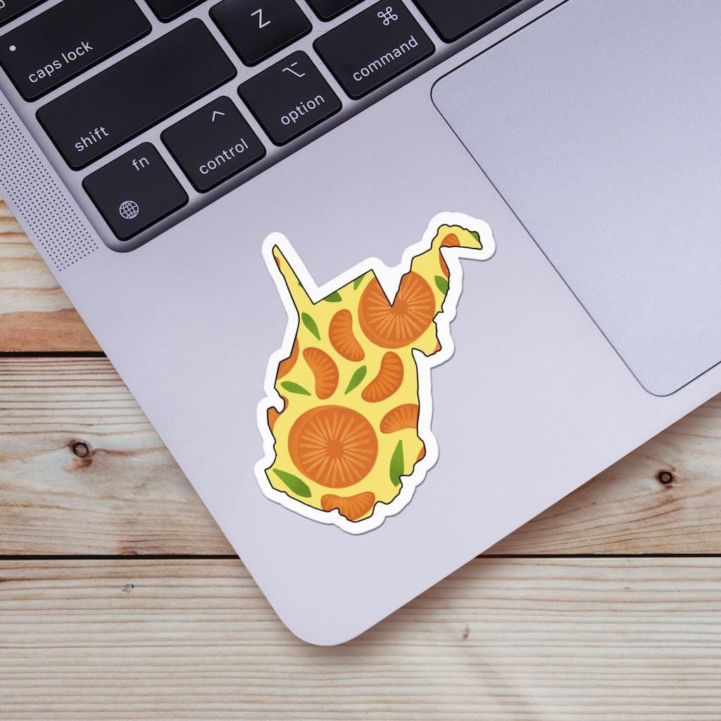 West Virginia Orange & Yellow Fruit Sticker、mySite、ghnorth
