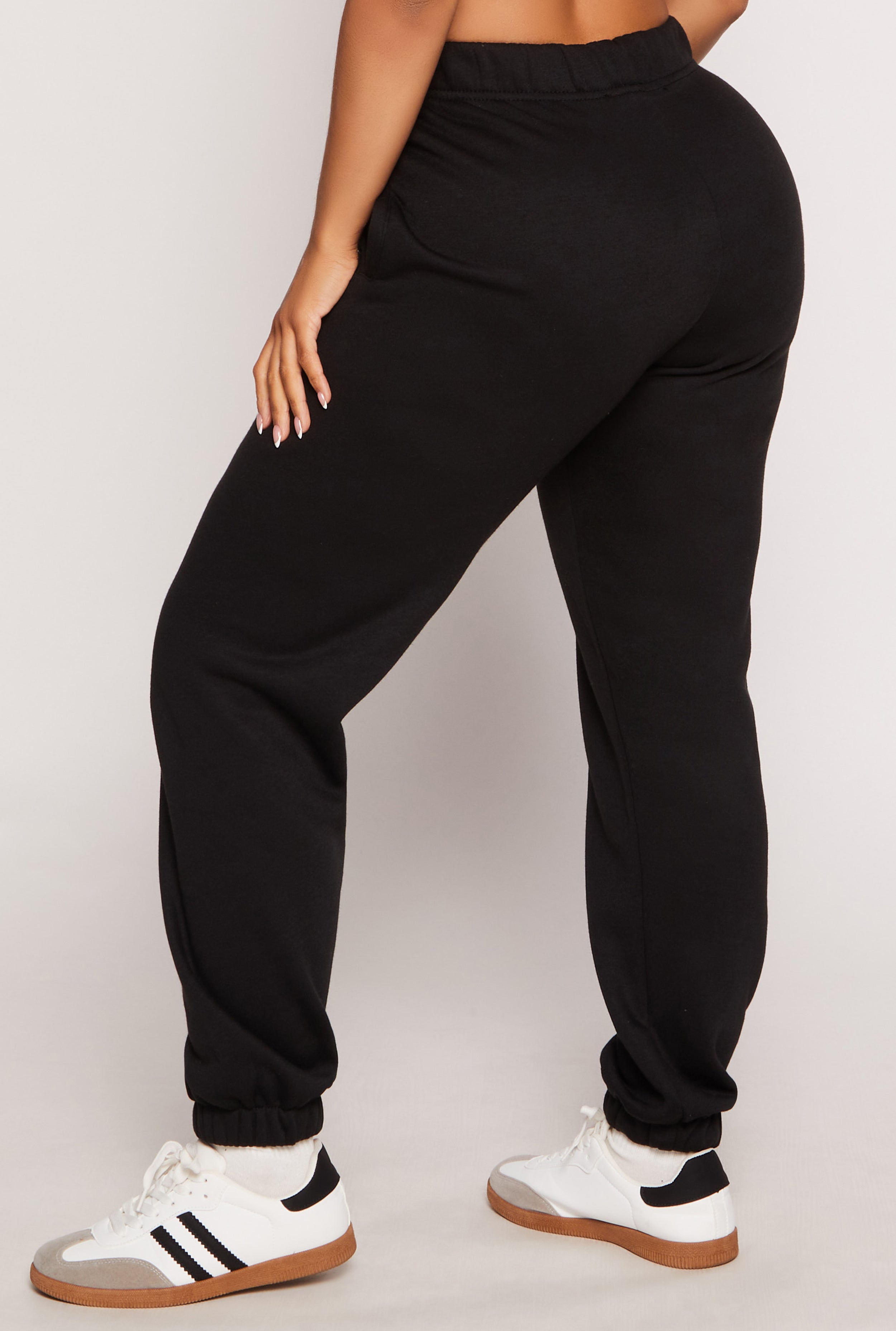 Basic Fleece High Waisted Joggers、mySite、camillekostekn