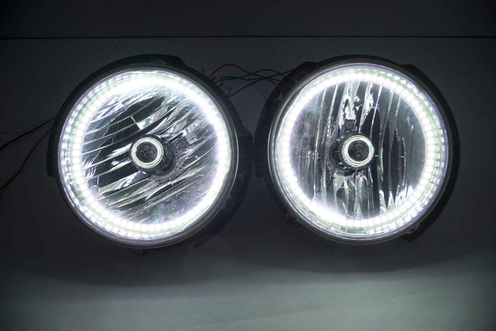 2007-16 Jeep Wrangler Headlights w/ ORACLE ColorSHIFT RGB Halo Kit + Remote、mySite、nflplayoffbracketp