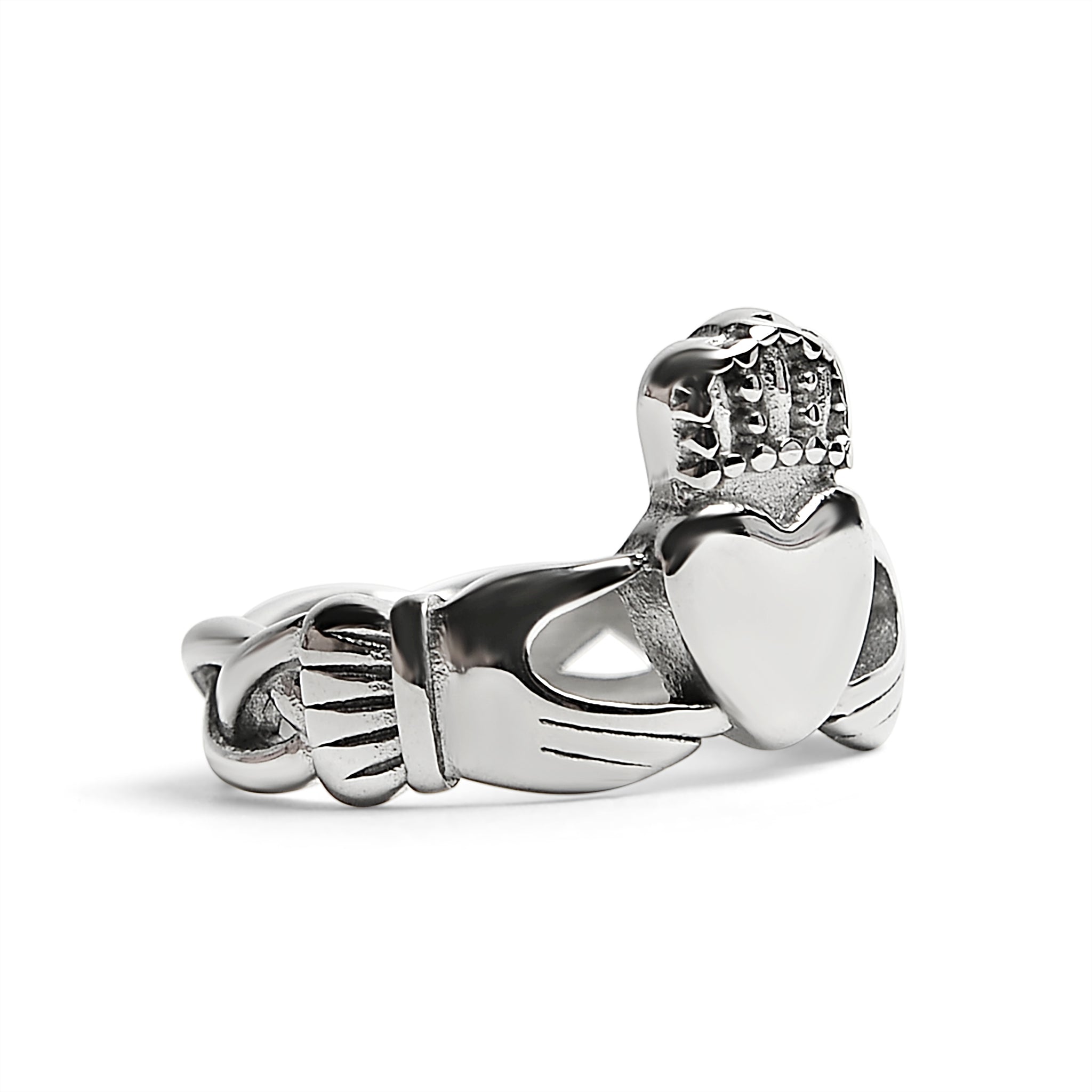 Stainless Steel Detailed Claddagh Ring / SCR4049、mySite、dreamappss