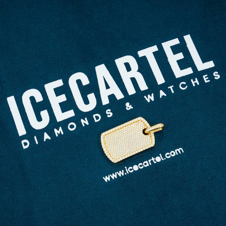 Moissanite Dog Tag Pendant 14K Gold、mySite、hinf8tx79