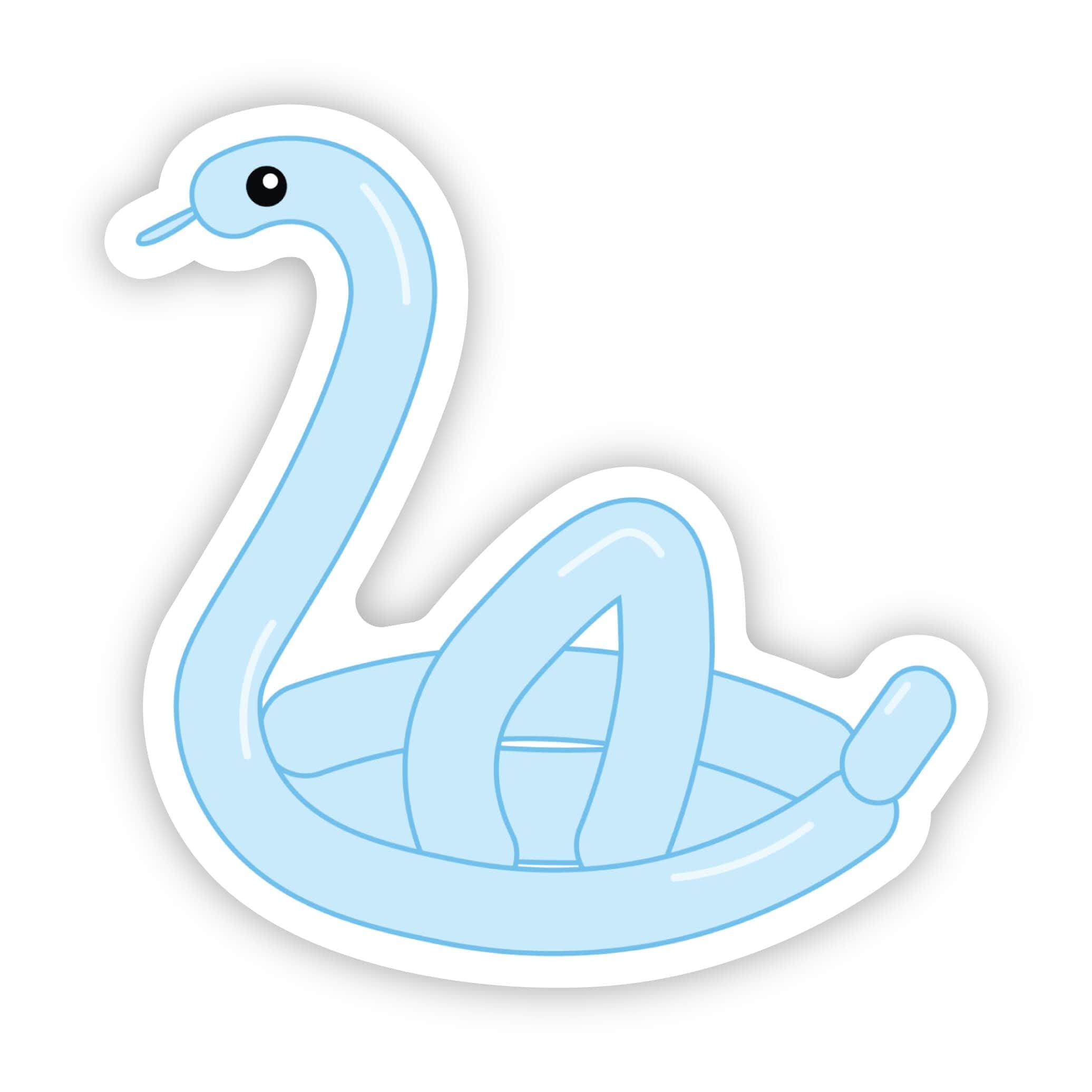  Blue Swan Balloon Sticker、mySite、ghnorth