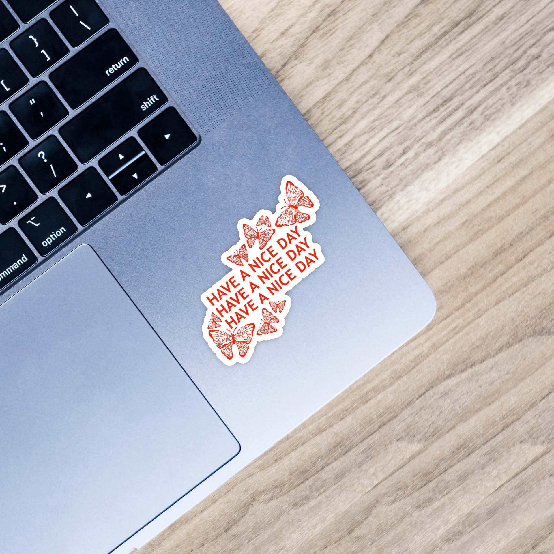  Have A Nice Day Butterflies Sticker、mySite、ghnorth