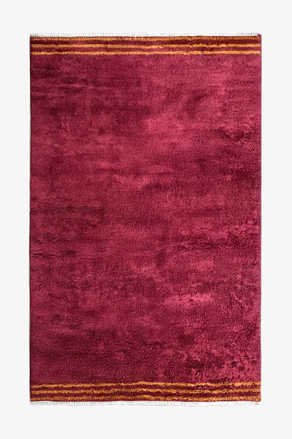 Orlo Burgundy and Gold Hand-Knotted Shag Wool Rug、mySite、gigharbornorthrealestate