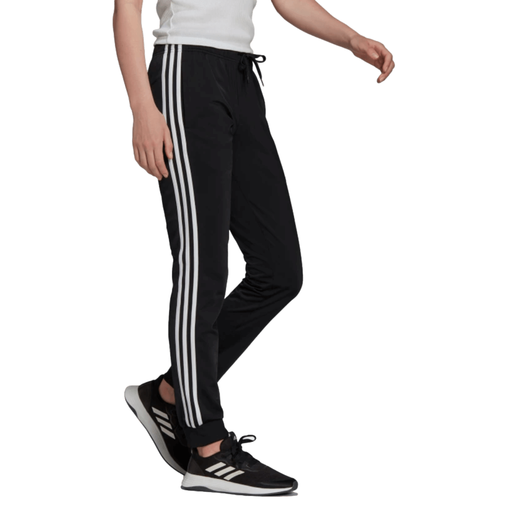 Adidas Warm Up Tricot Slim Tapered 3 Stripe Womens Track Pants - Black、mySite、noshort