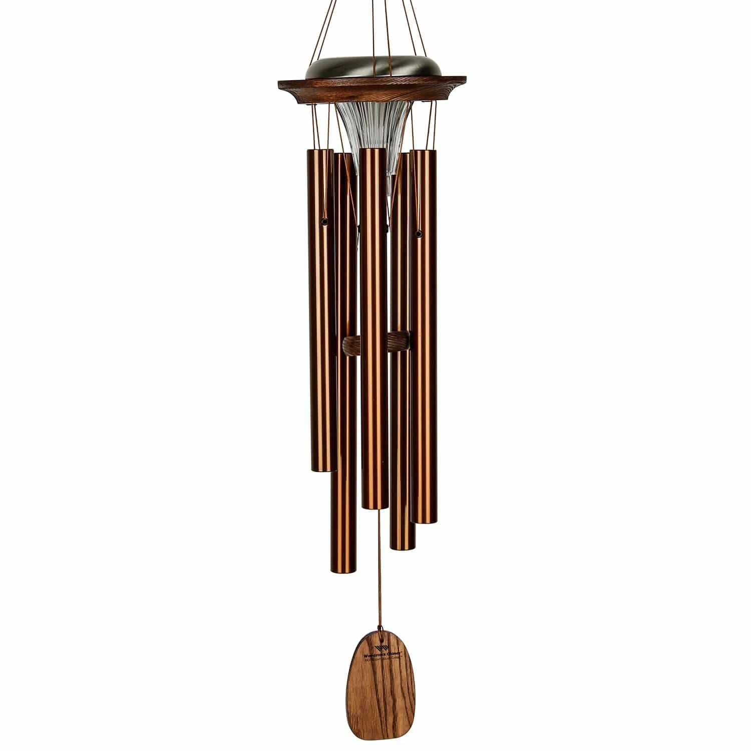 Lrg Bronze Solar Windchimes-Glow in the Dark while Making Beautiful Music in the Evenings*、mySite、g9winljtr
