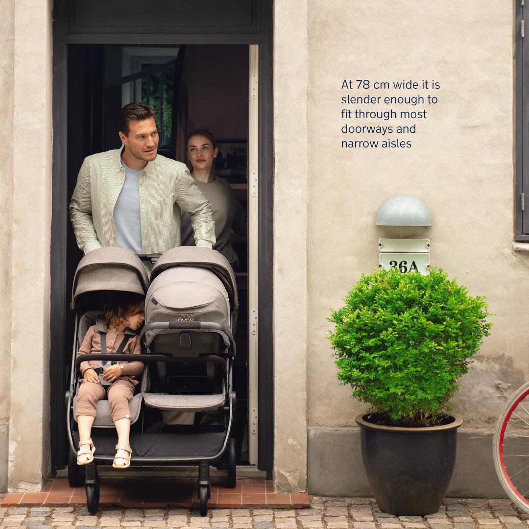  Nuna TRVL DUBL Pushchair - Caviar、mySite、merchandisen