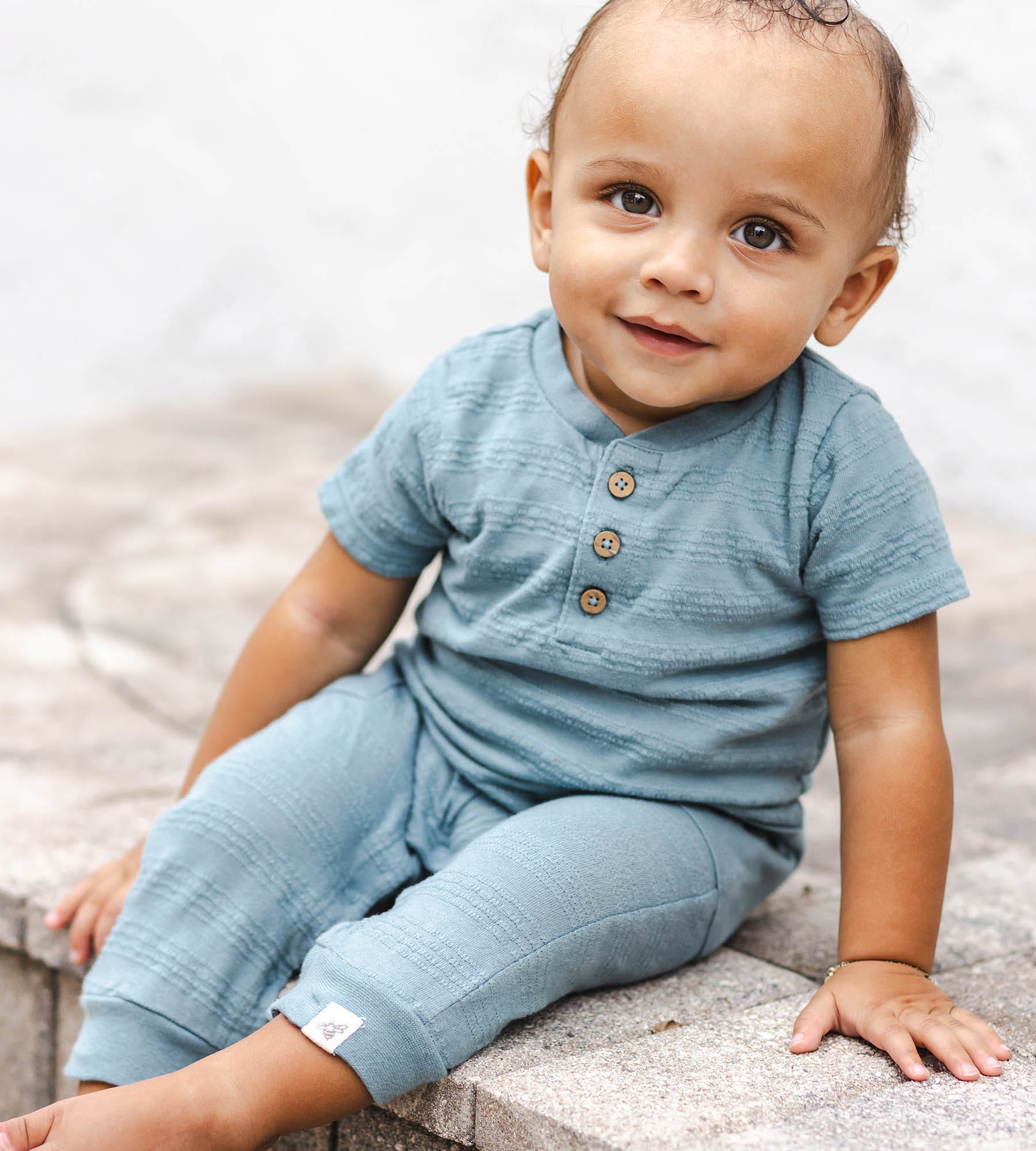  Organic Dotted Jacquard Baby Boy Jumpsuit、mySite、layawaytickets