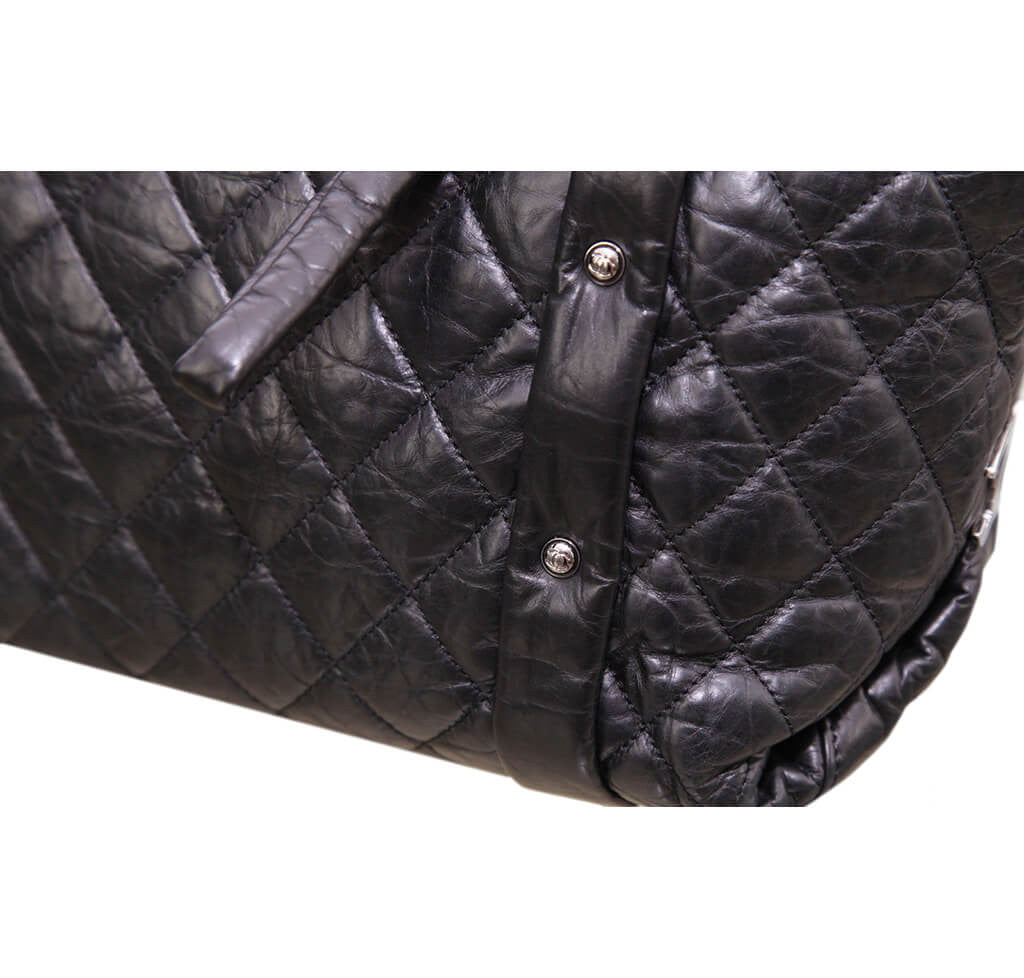 Chanel Grand Shopping Tote Black Calfskin Leather、mySite、garminoutage.com