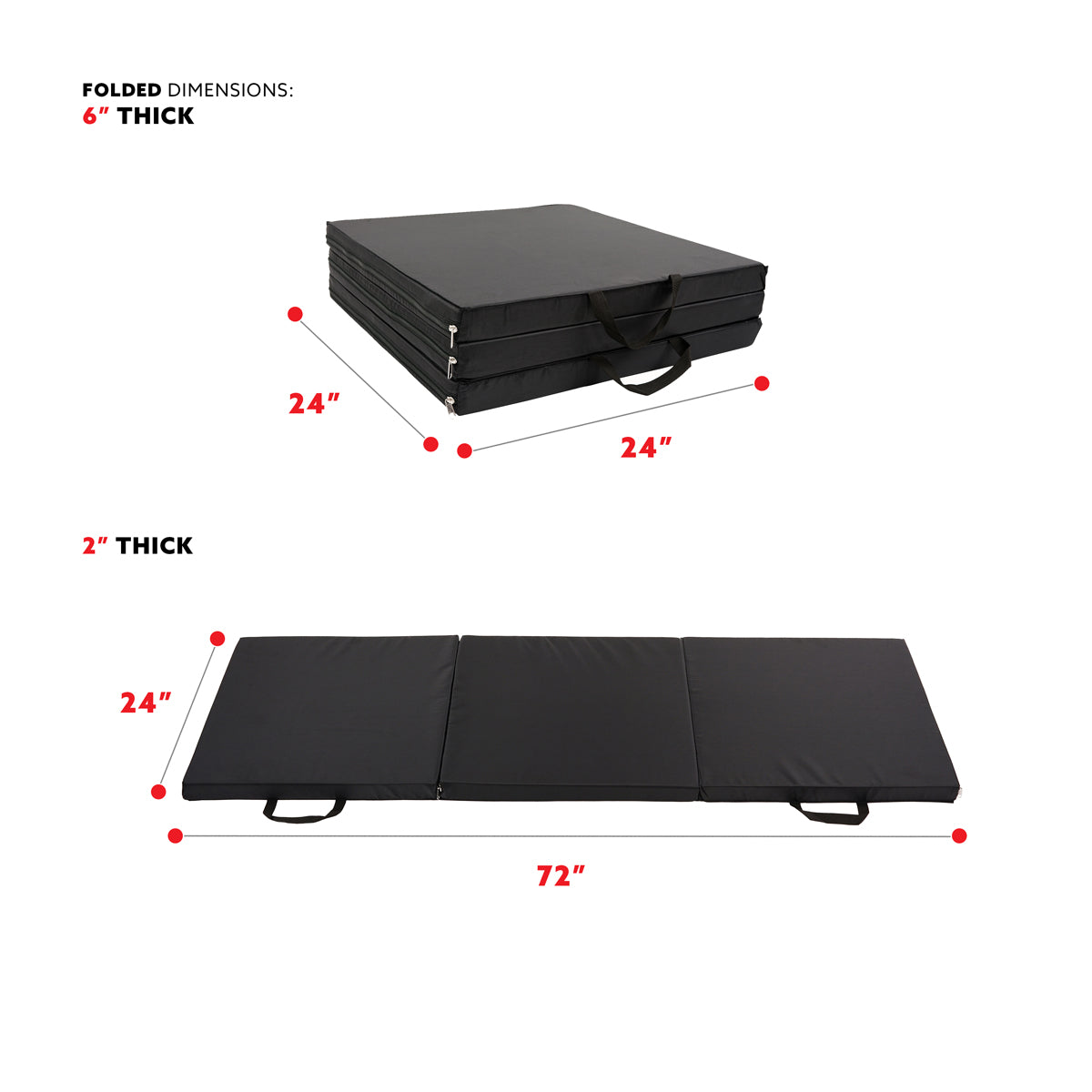  Tri Fold Exercise Mat、mySite、ghnorth
