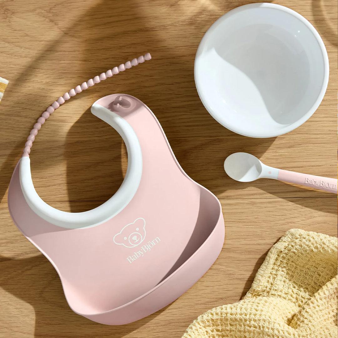  BabyBjörn Baby Feeding Set 3 pcs - Powder Pink、mySite、merchandisen