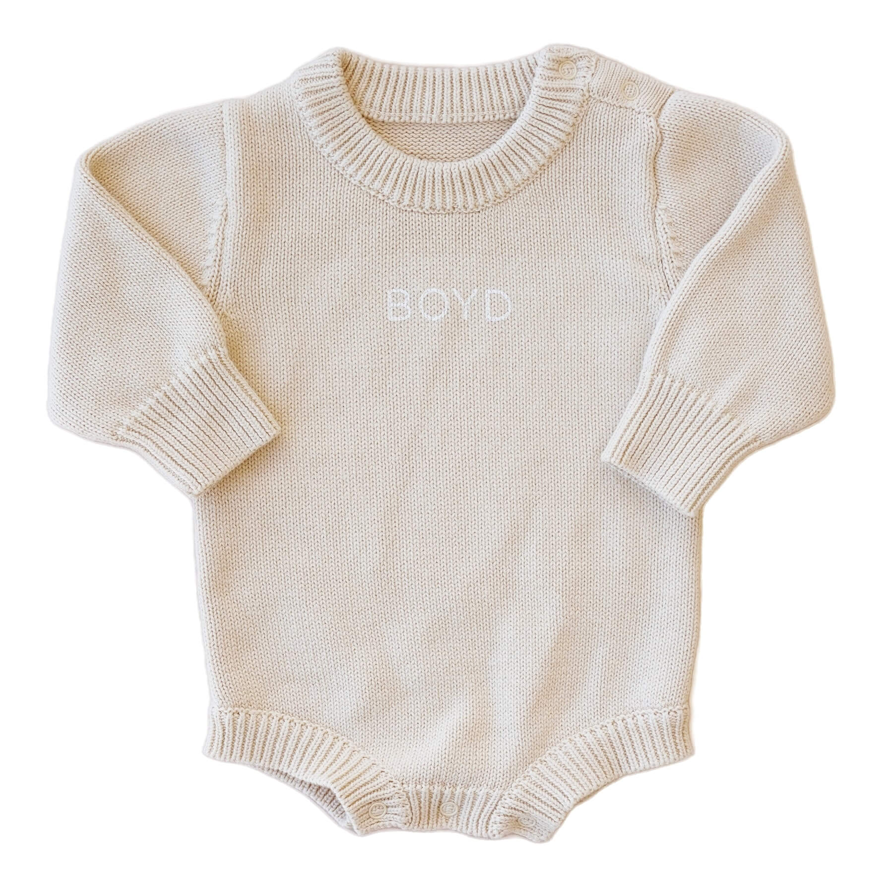  Personalized Knit Sweater Bubble Romper | Solid、mySite、layawaytickets
