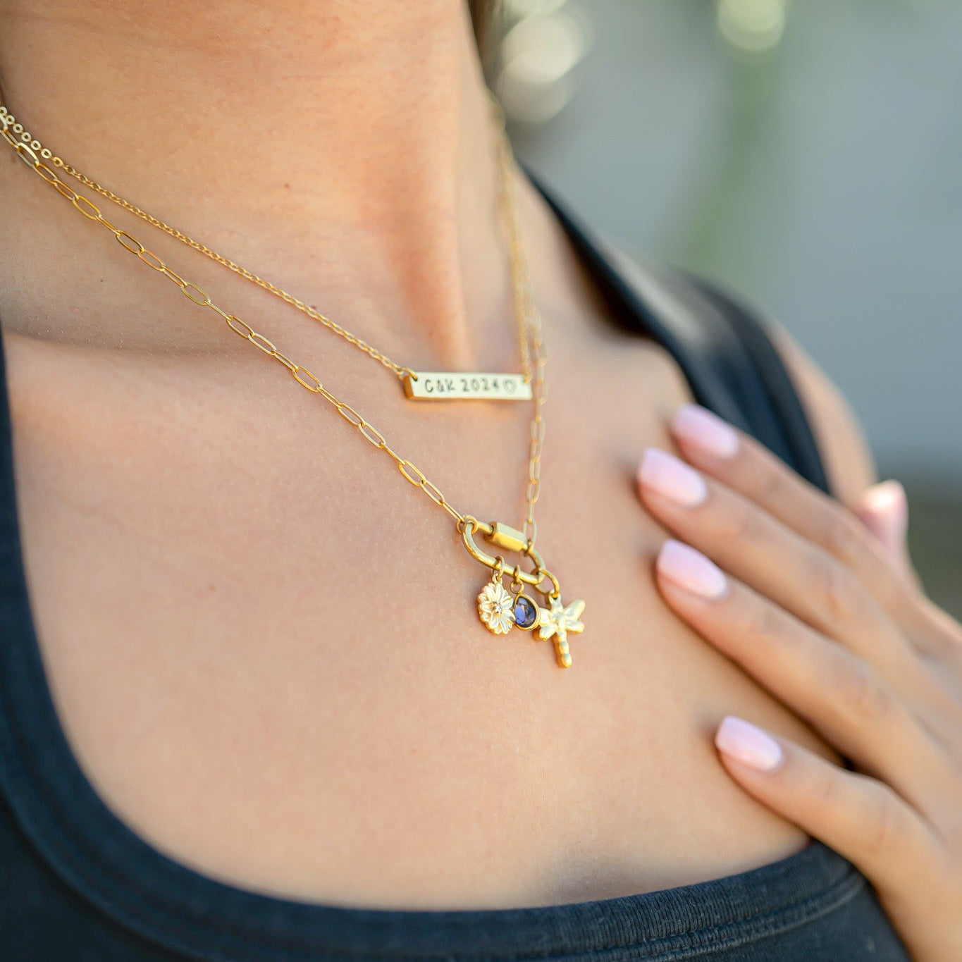 10 Pack - 18K Gold PVD Coated Polished Stainless Steel Blank Bar / SBB0072、mySite、dreamappss