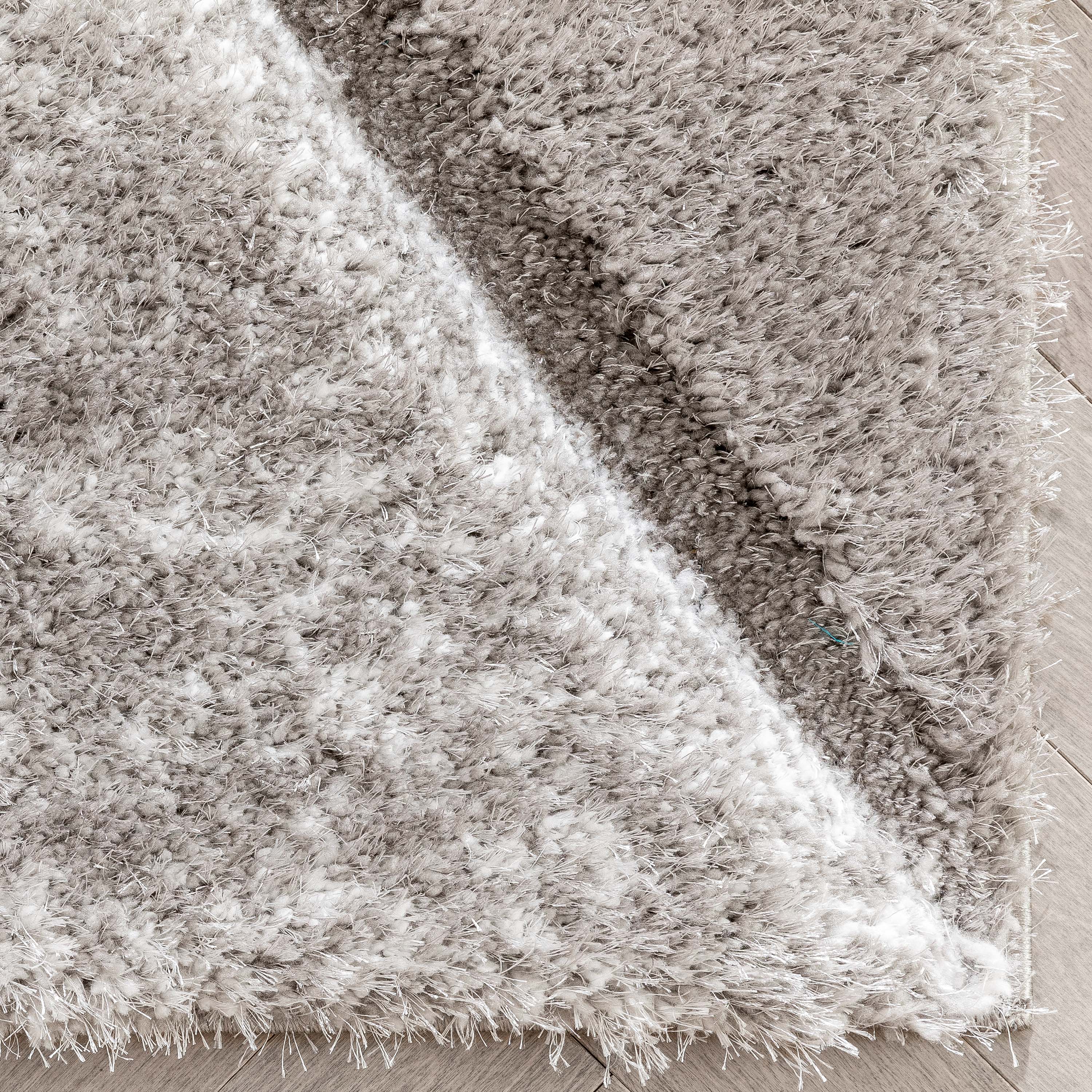 Mori Modern Abstract Geometric 3D Textured Shag Grey Blue Rug、mySite、gigharbornorthrealestate