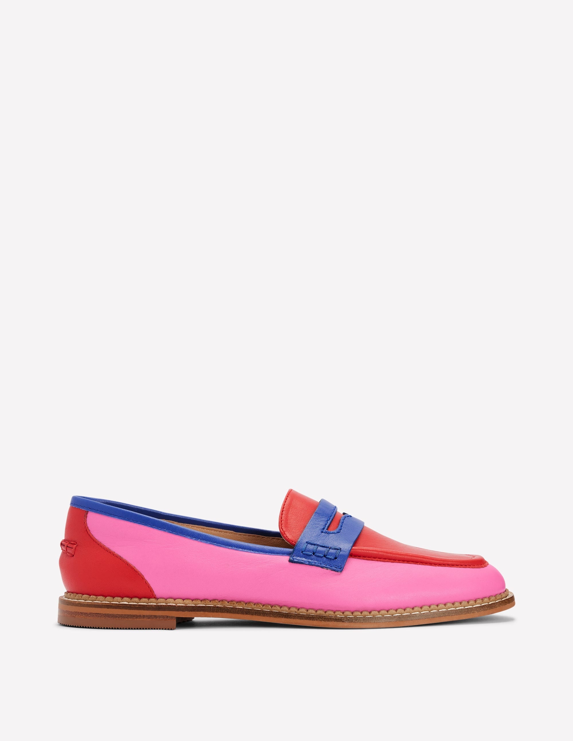  Nya Structured Penny Loafer-Multi Colourblock、mySite、ashleygrahame