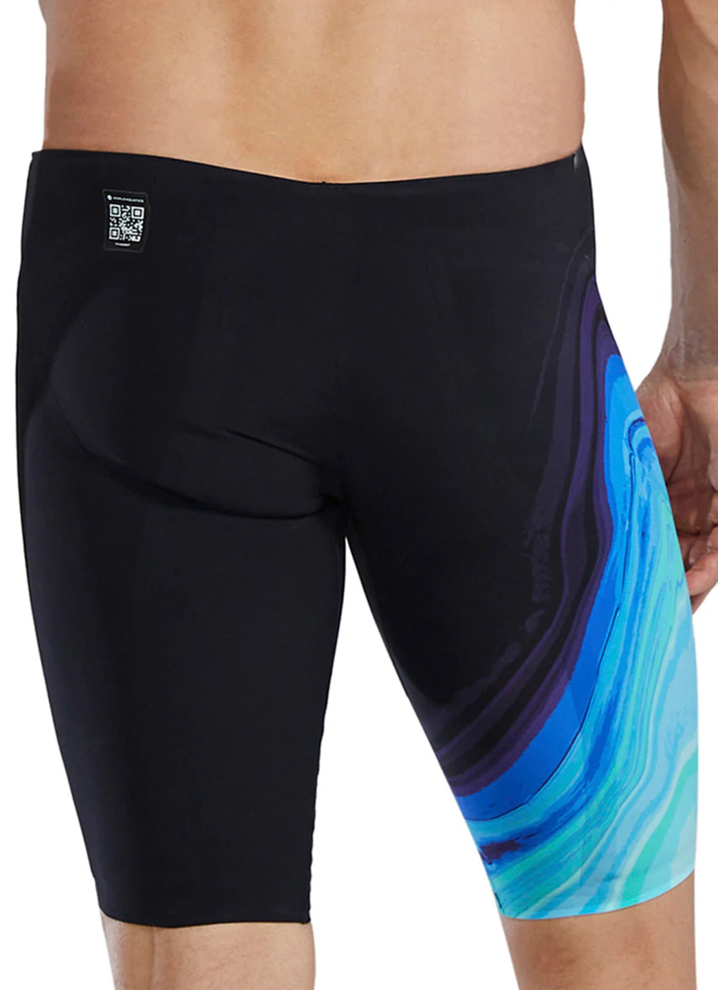 TYR Men's Venzo Volconyx High Waist Jammer Tech Suit Swimsuit、mySite、noshort