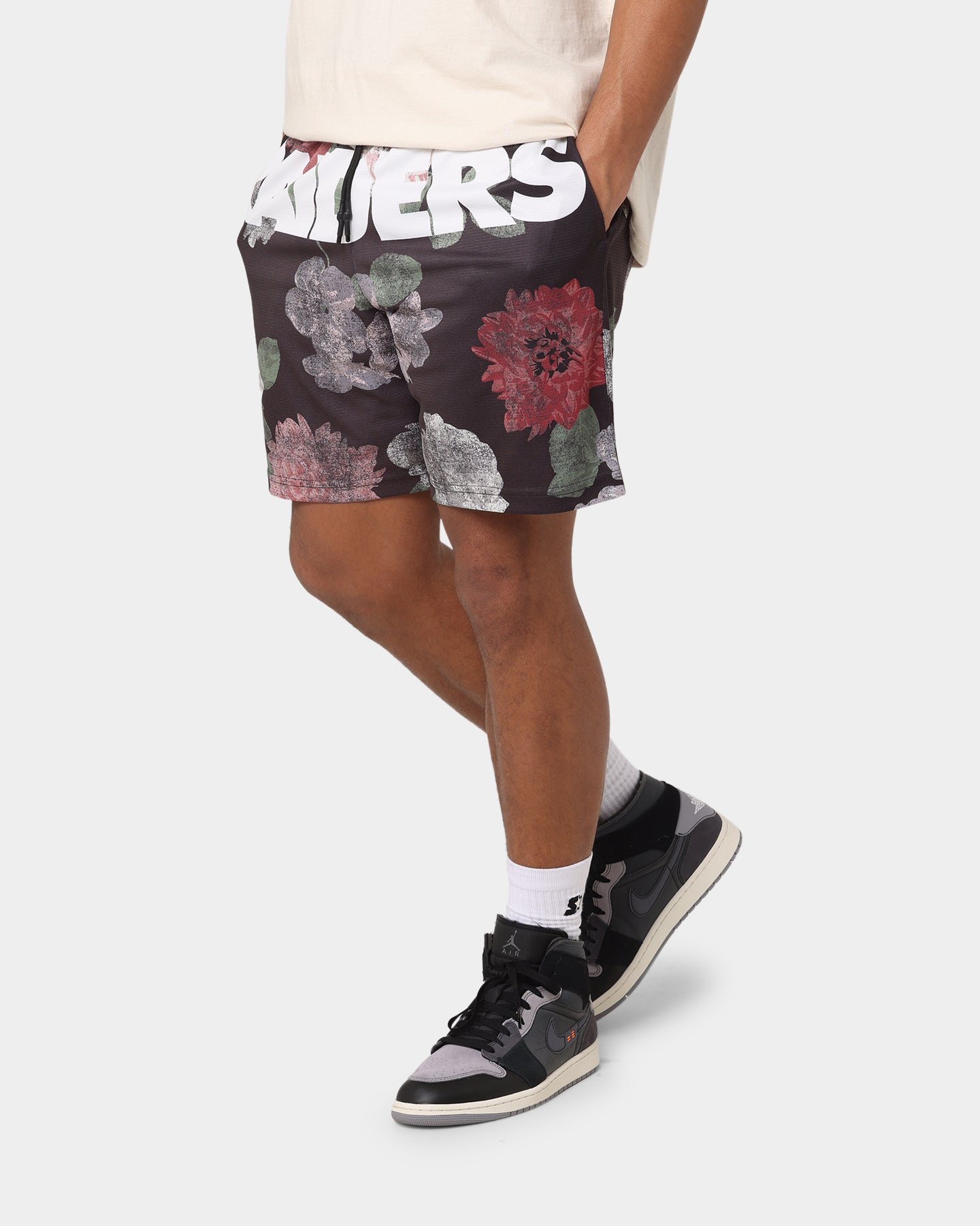 Majestic Athletic Las Vegas Raiders Digi Floral Camo Shorts Faded Black、mySite、zt4zffjzw