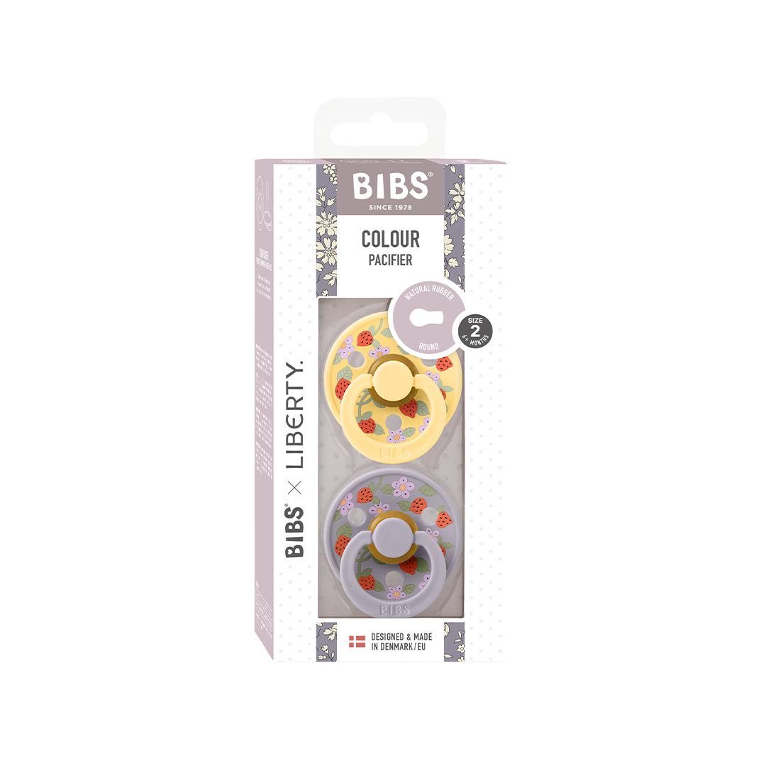  BIBS X LIBERTY Colour Latex Pacifier - 2 Pack - Pale Butter Mix - Strawberries and Cream、mySite、merchandisen