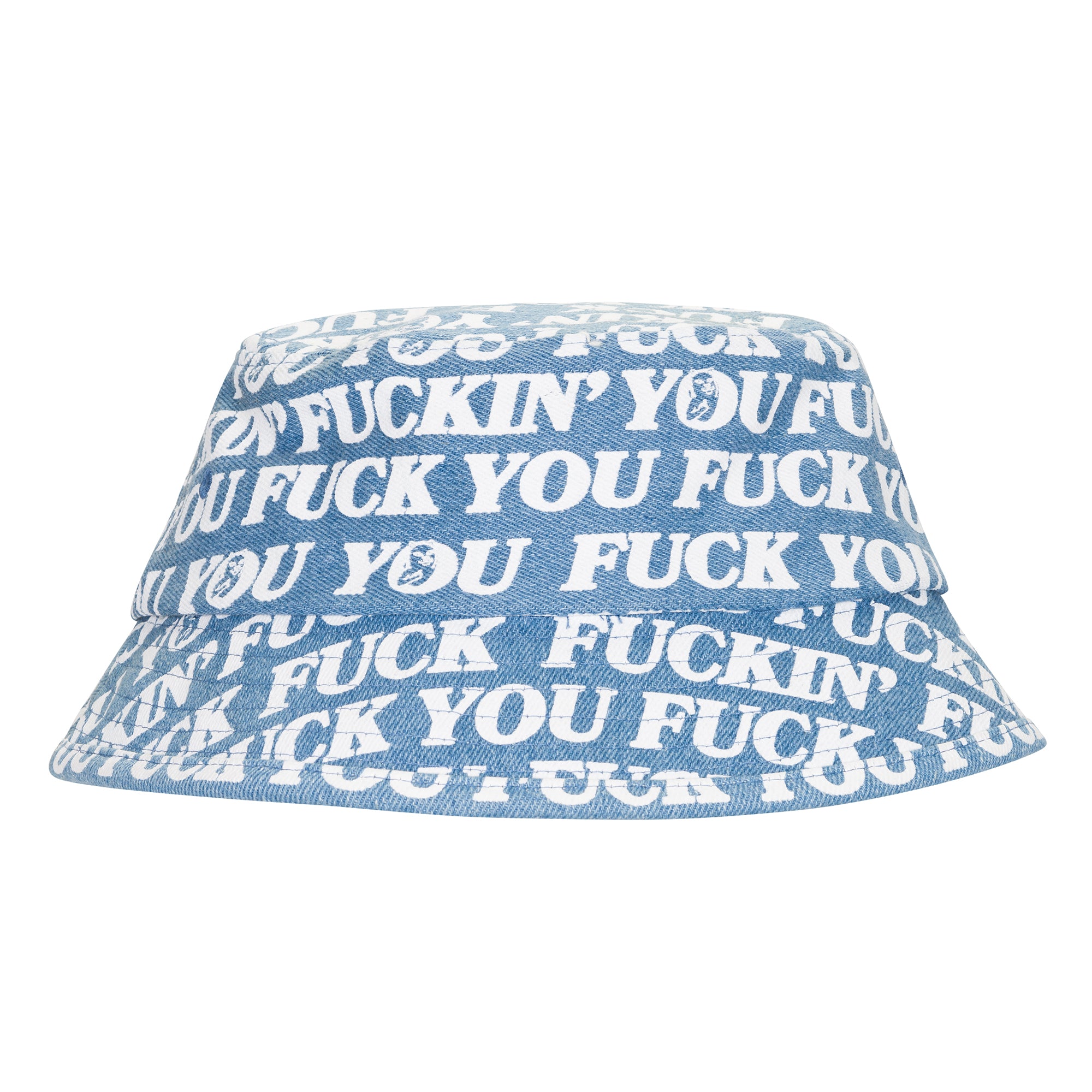  Fuckin Fuck Bucket Hat (Medium Wash)、mySite、merchandisen