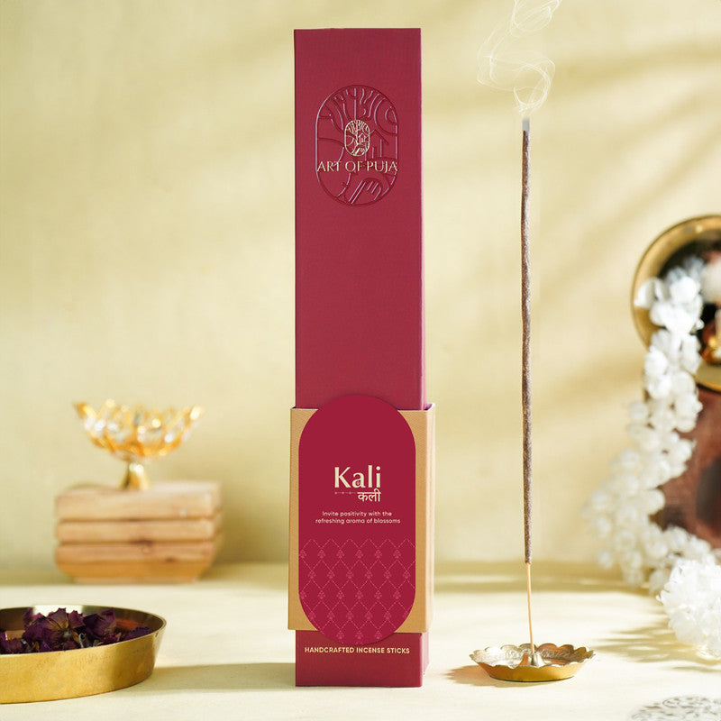 Wooden Festive Gift Box | Incense Stick & Incense Holder | Floral Fragrance | Set of 2、mySite、camillekostekn