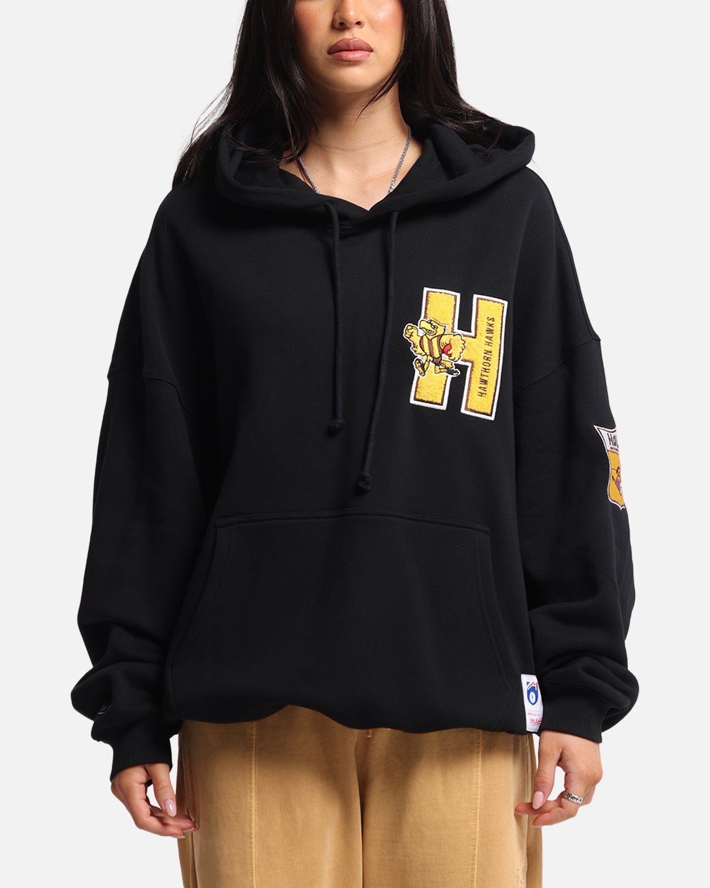 Mitchell & Ness Hawthorn Hawks Team Hoodie Solid Black、mySite、zt4zffjzw