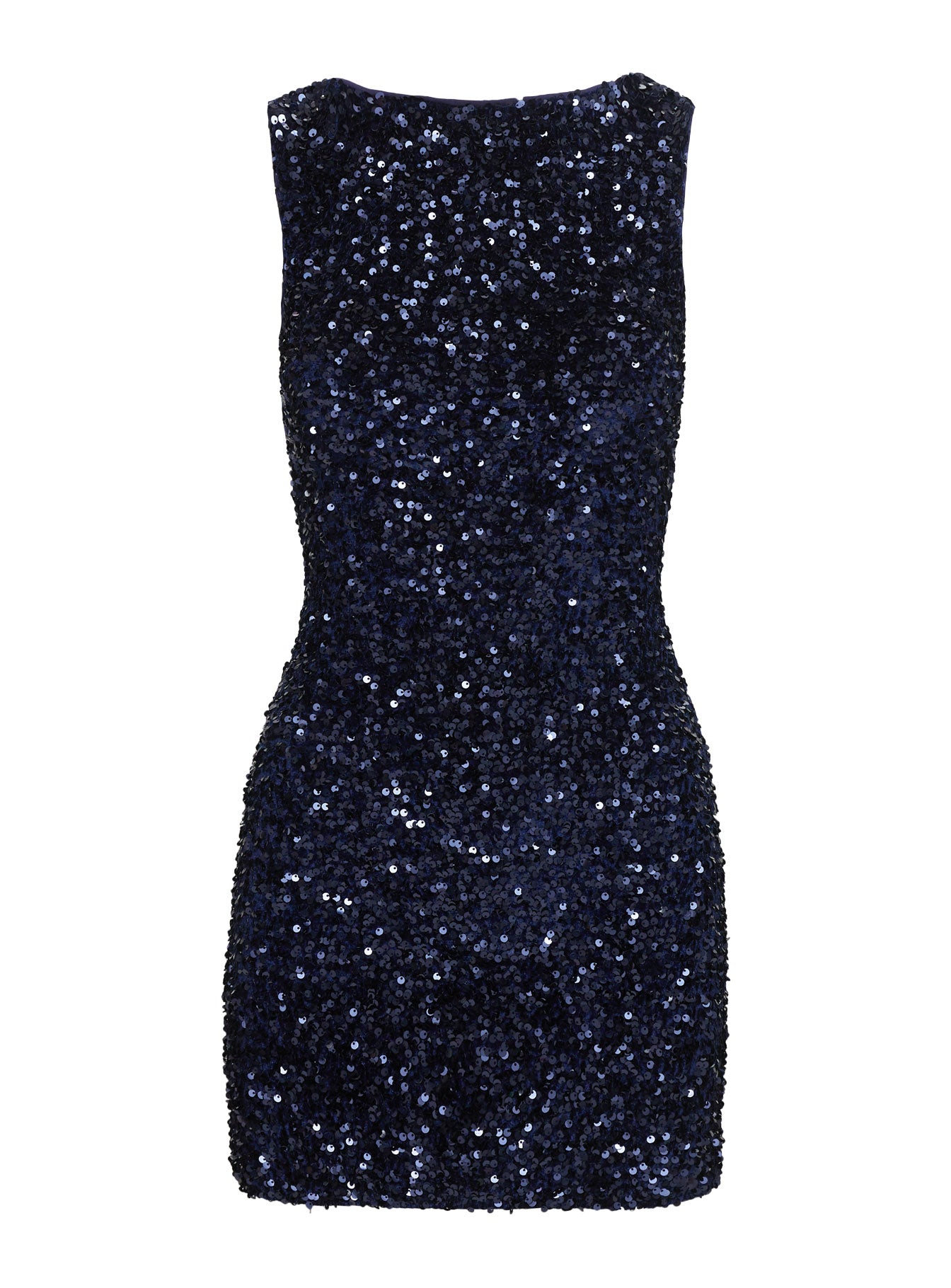 Cinematic Sequin Mini Dress Navy、mySite、solidvoid
