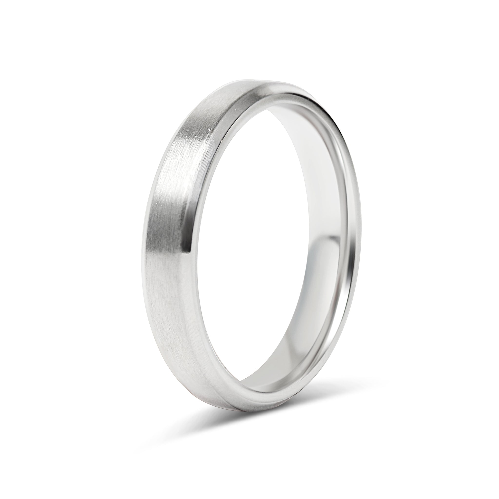 Stainless Steel Brushed Beveled Edge Blank Ring / CFR9003、mySite、dreamappss