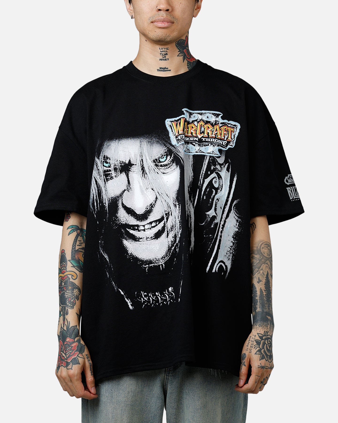 American Thrift X Warcraft III: The Frozen Throne T-Shirt Black、mySite、zt4zffjzw