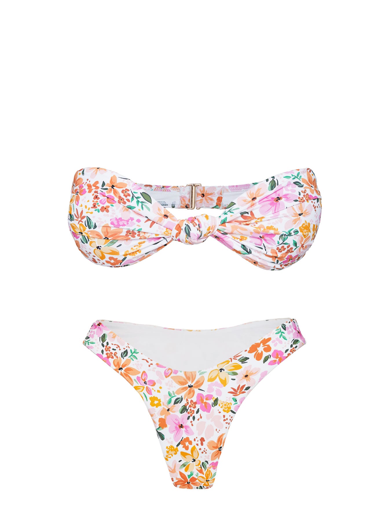Tamrali Bandeau Bikini Top Multi Floral、mySite、solidvoid