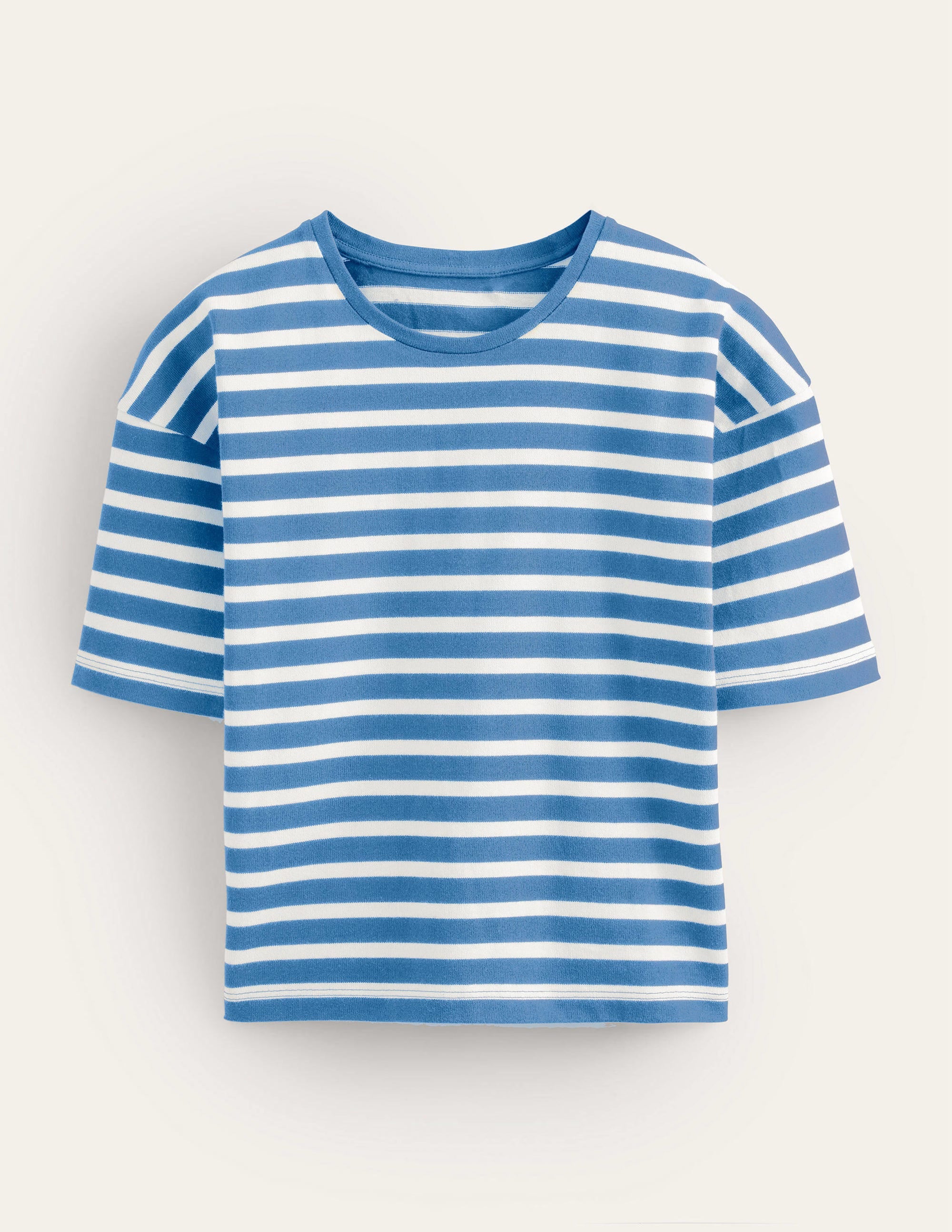  Heavyweight Breton T-Shirt-Porcelain Blue/Ivory Stripe、mySite、ashleygrahame