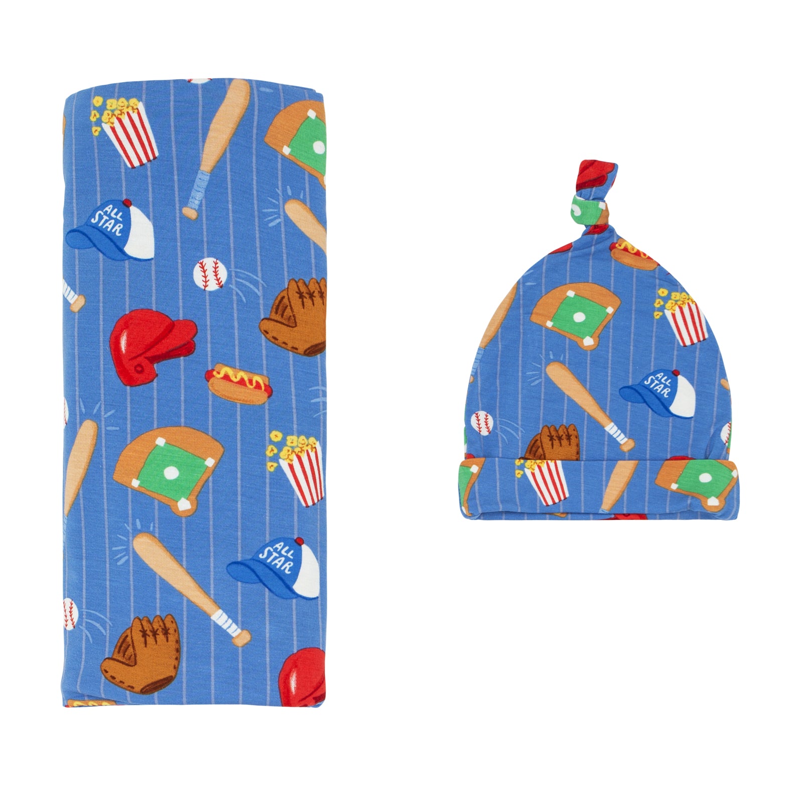 Blue All Stars Swaddle & Hat Set、mySite、layawaytickets
