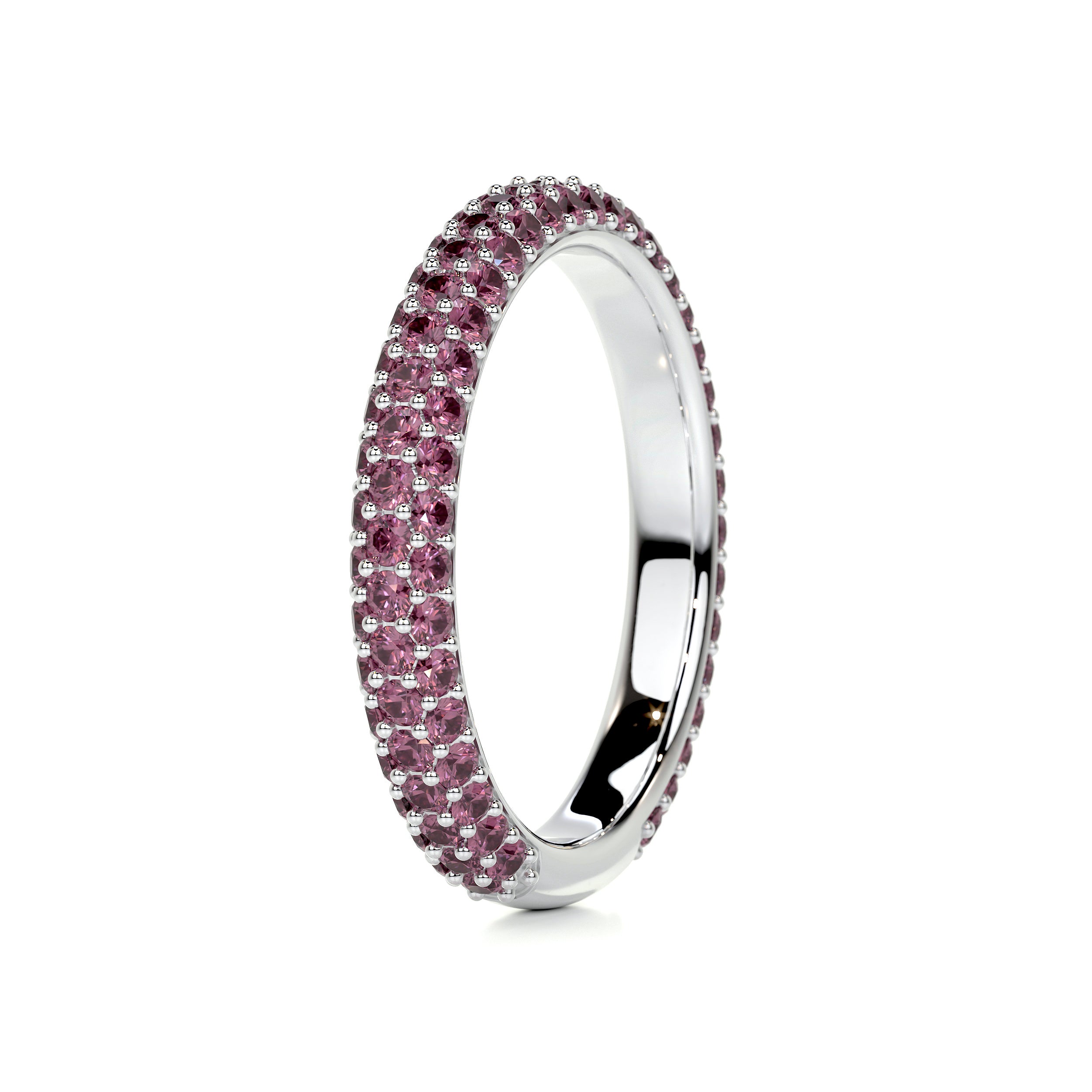 Emma Pink Gemstone Wedding Ring (1.25 Carat) - Platinum、mySite、hinf8tx79