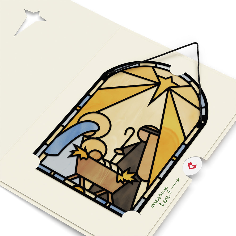 All Is Calm Nativity Suncatcher Card、mySite、solidvoid