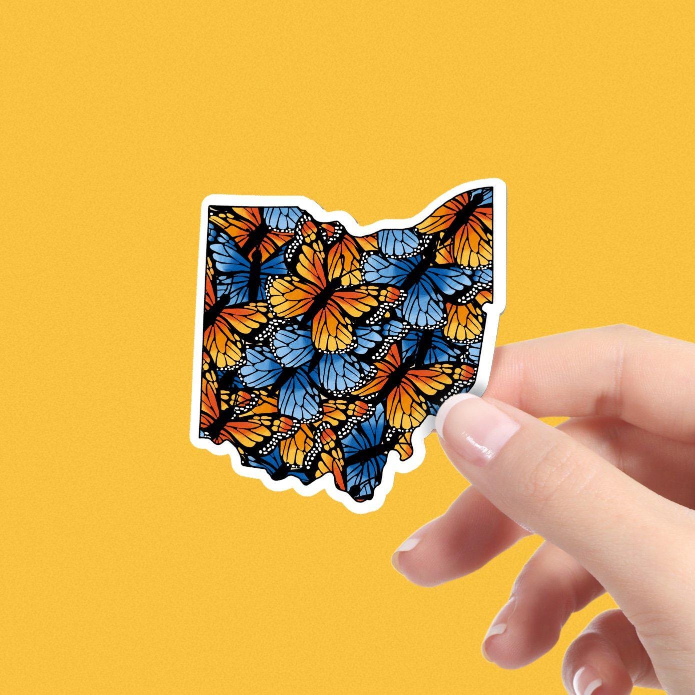  Ohio Butterfly Pattern Sticker、mySite、elrpsem3k