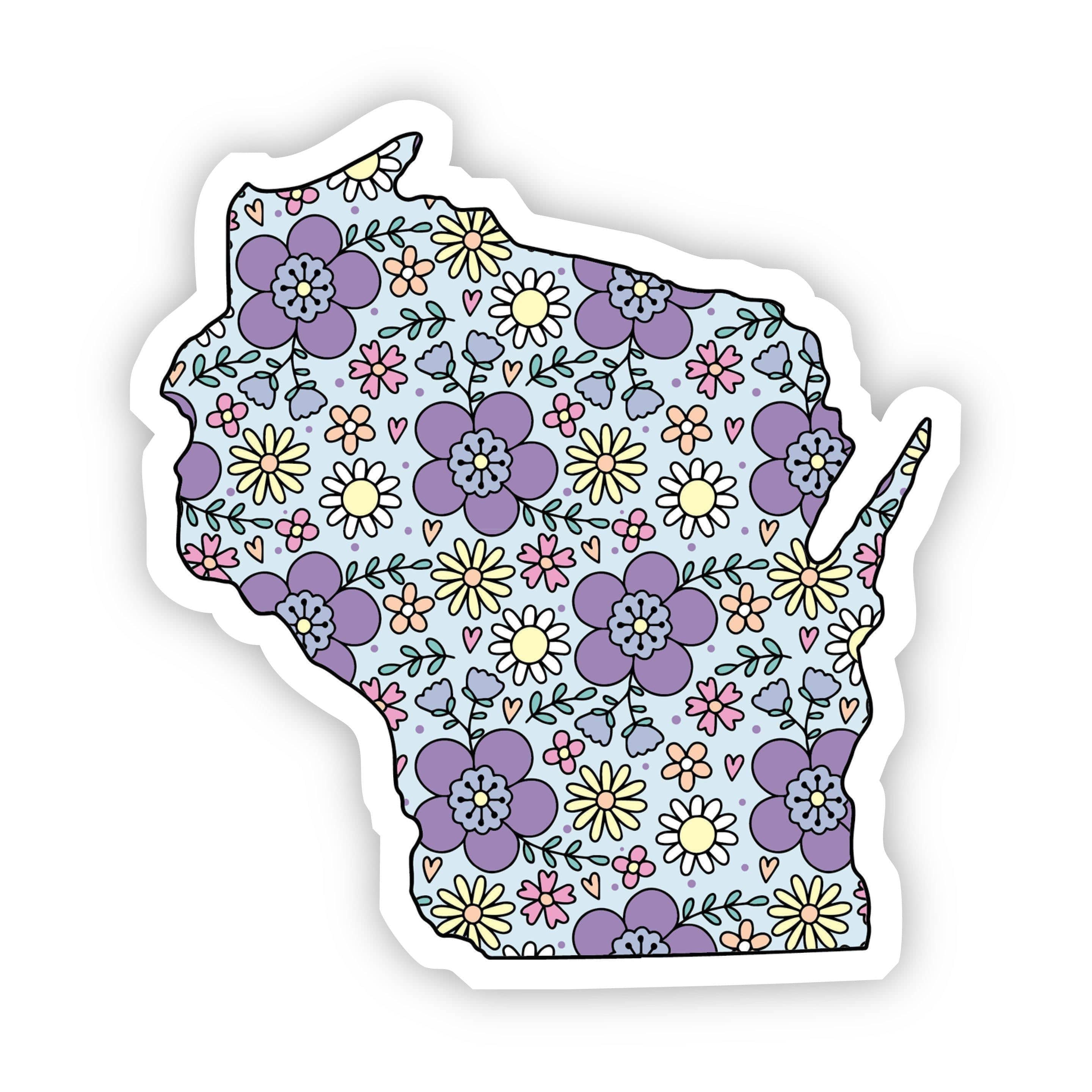  Wisconsin Floral Sticker、mySite、elrpsem3k