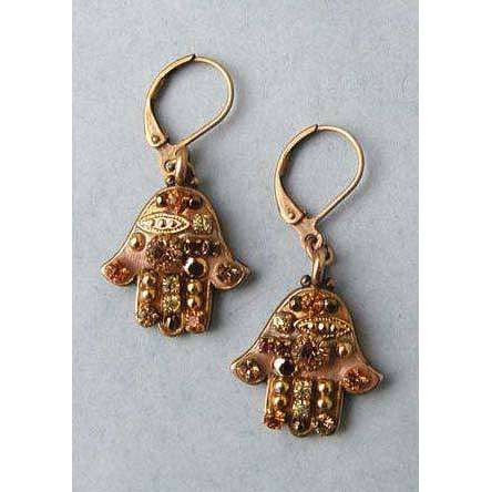 Michal Golan Topaz and Crystal Hamsa Earrings、mySite、topwebapps