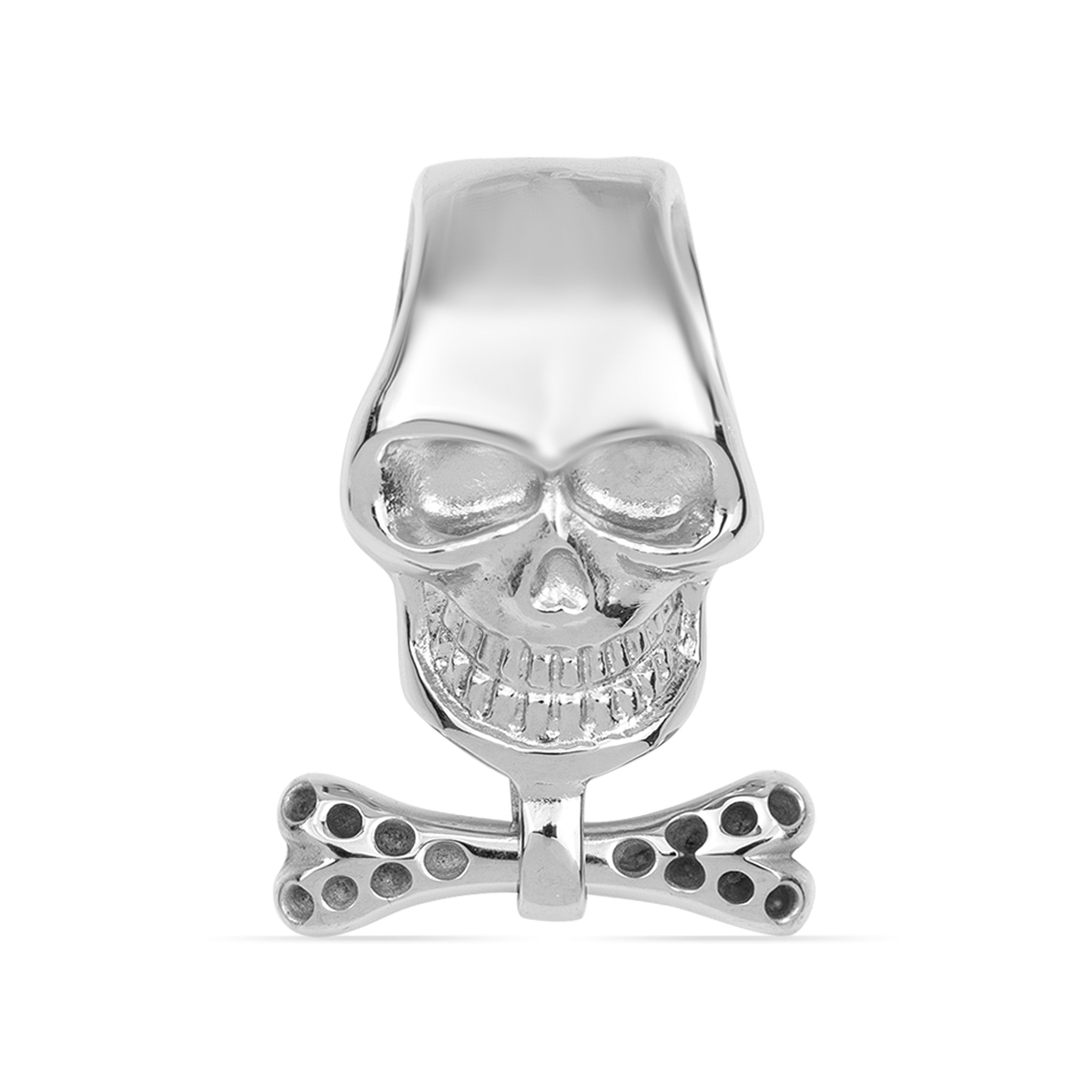 Stainless Steel Skull And Bone Bow Tie Pendant / PDJ2506、mySite、dreamappss