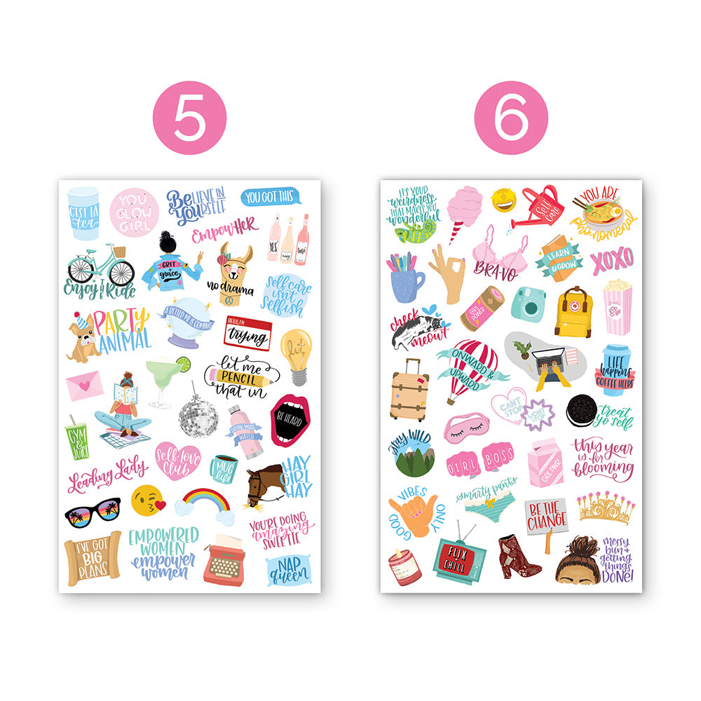  Female Empowerment Planner Stickers Pack、mySite、ghnorth