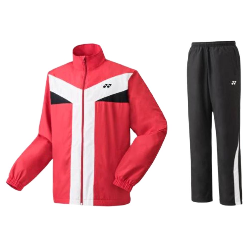 Yonex Men's Warmup Track Suit (Red/Black)