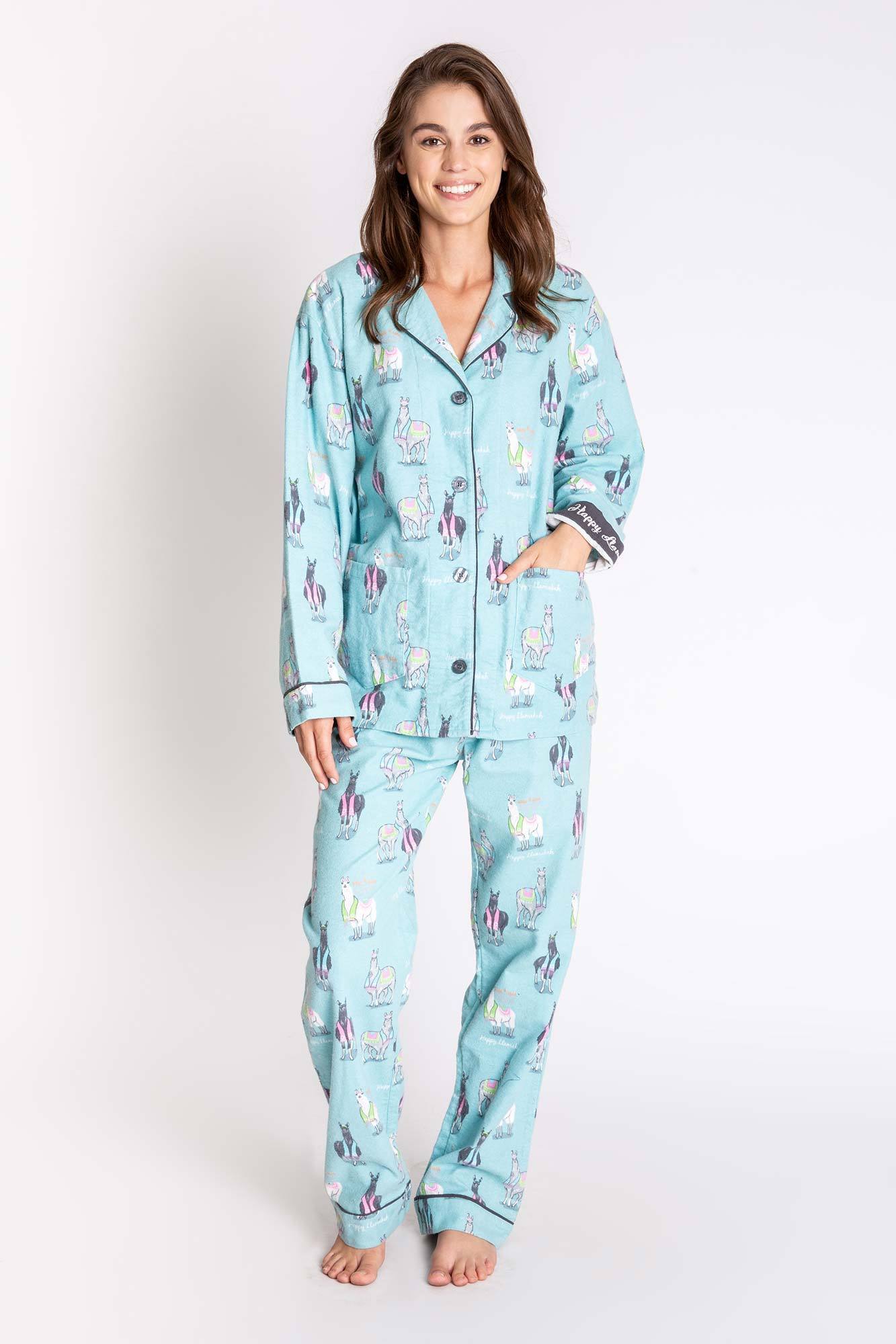 Happy Llamakah Pajamas Set by P.J. Salvage - Women、mySite、topwebapps