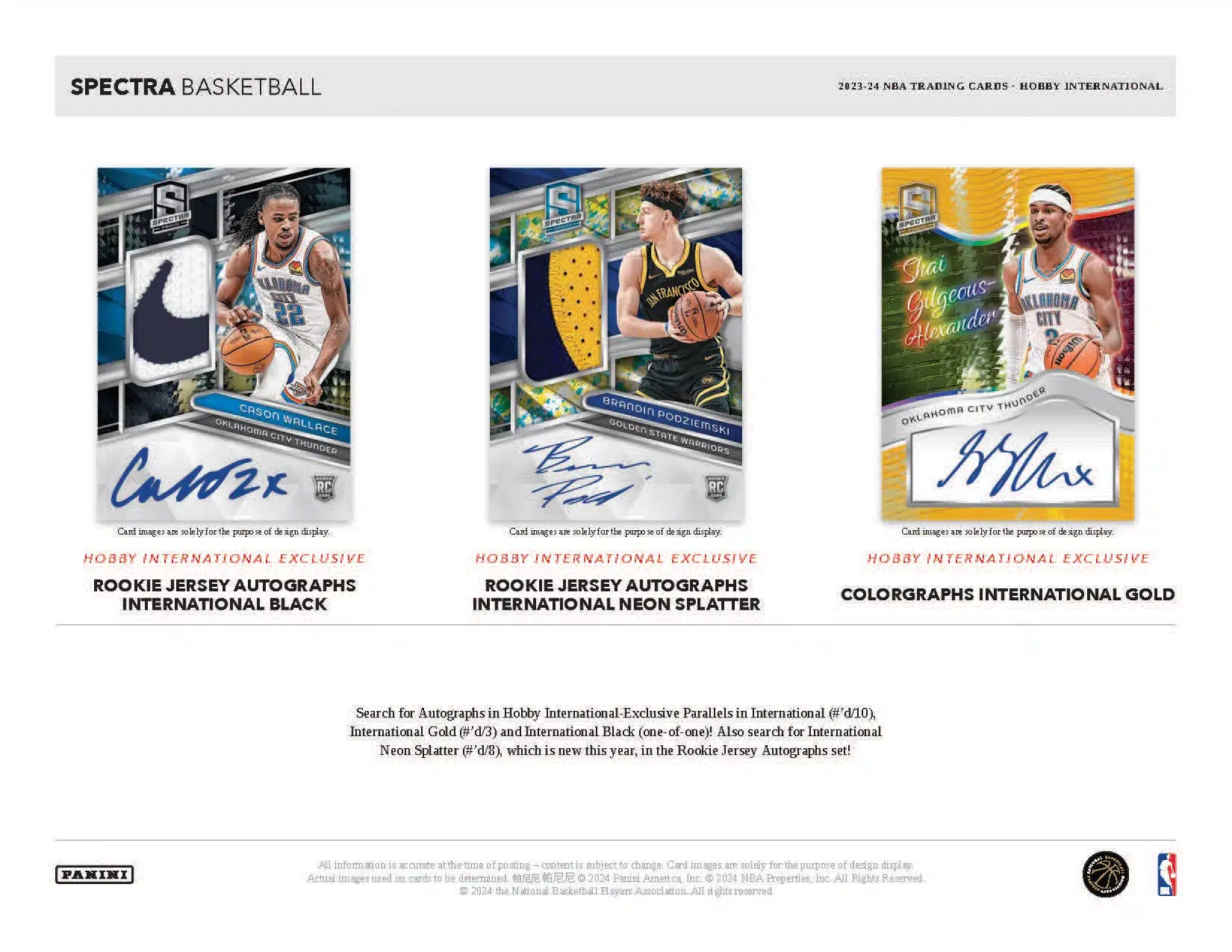 Panini Spectra NBA Basketball 2023/24 - International Hobby Box、mySite、waistdrama