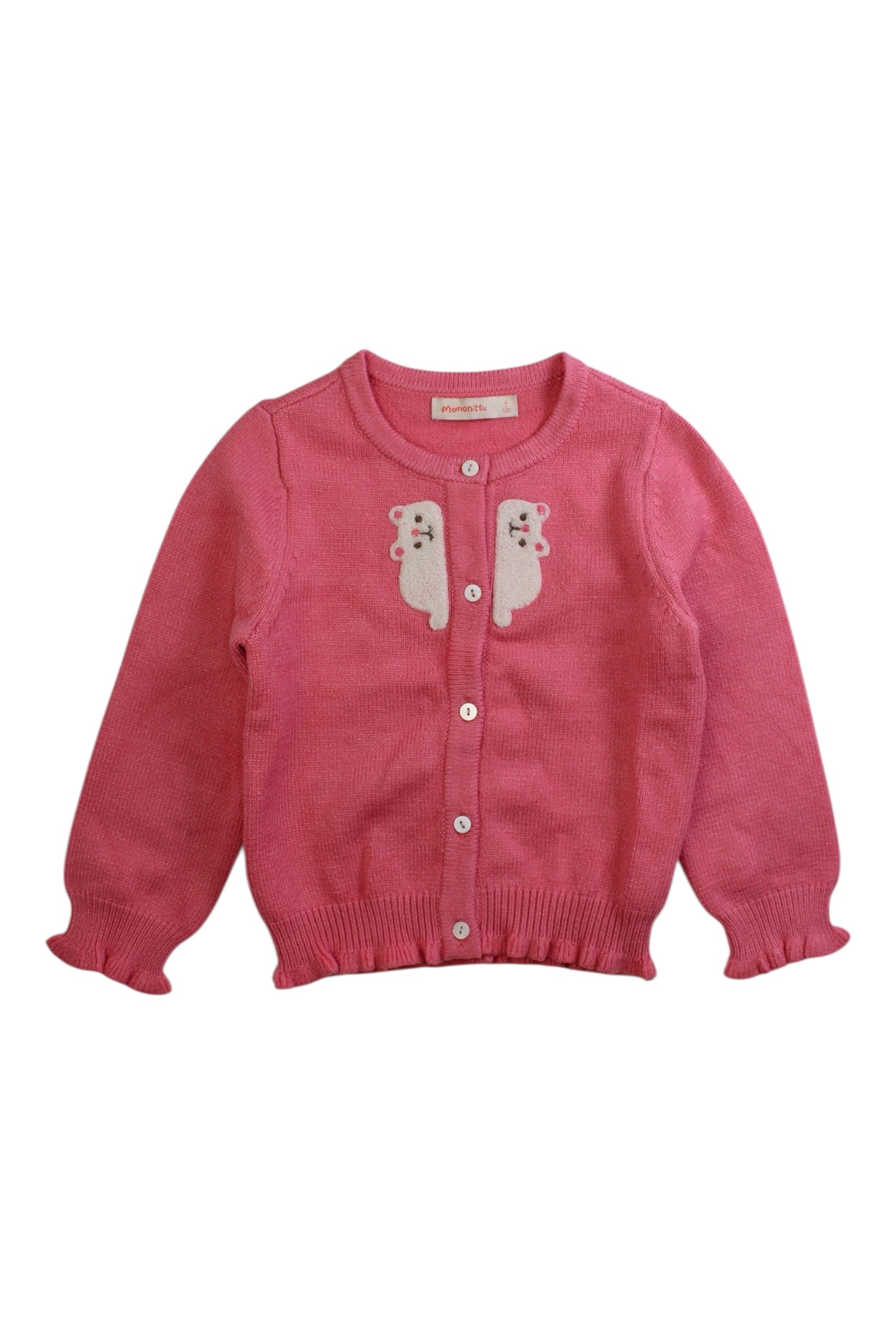 Momonittu Bear Cardigan 4T、mySite、g9winljtr