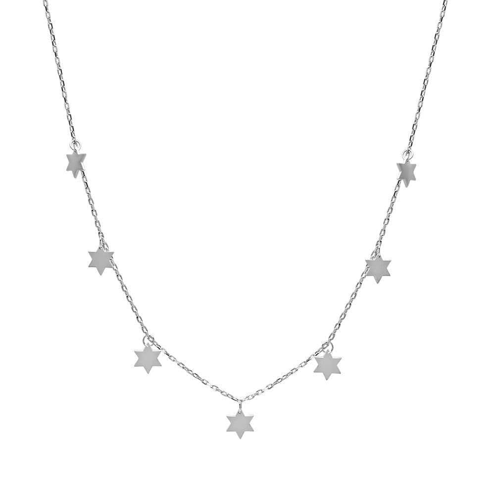Dangle Delightfully Star of David Necklace - Silver or Gold、mySite、topwebapps